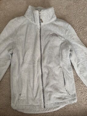 The North Face off white Plush Full-Zip Jacket